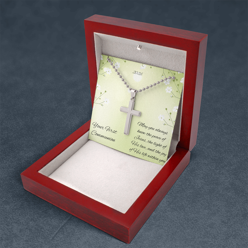 First Communion Cross Necklace