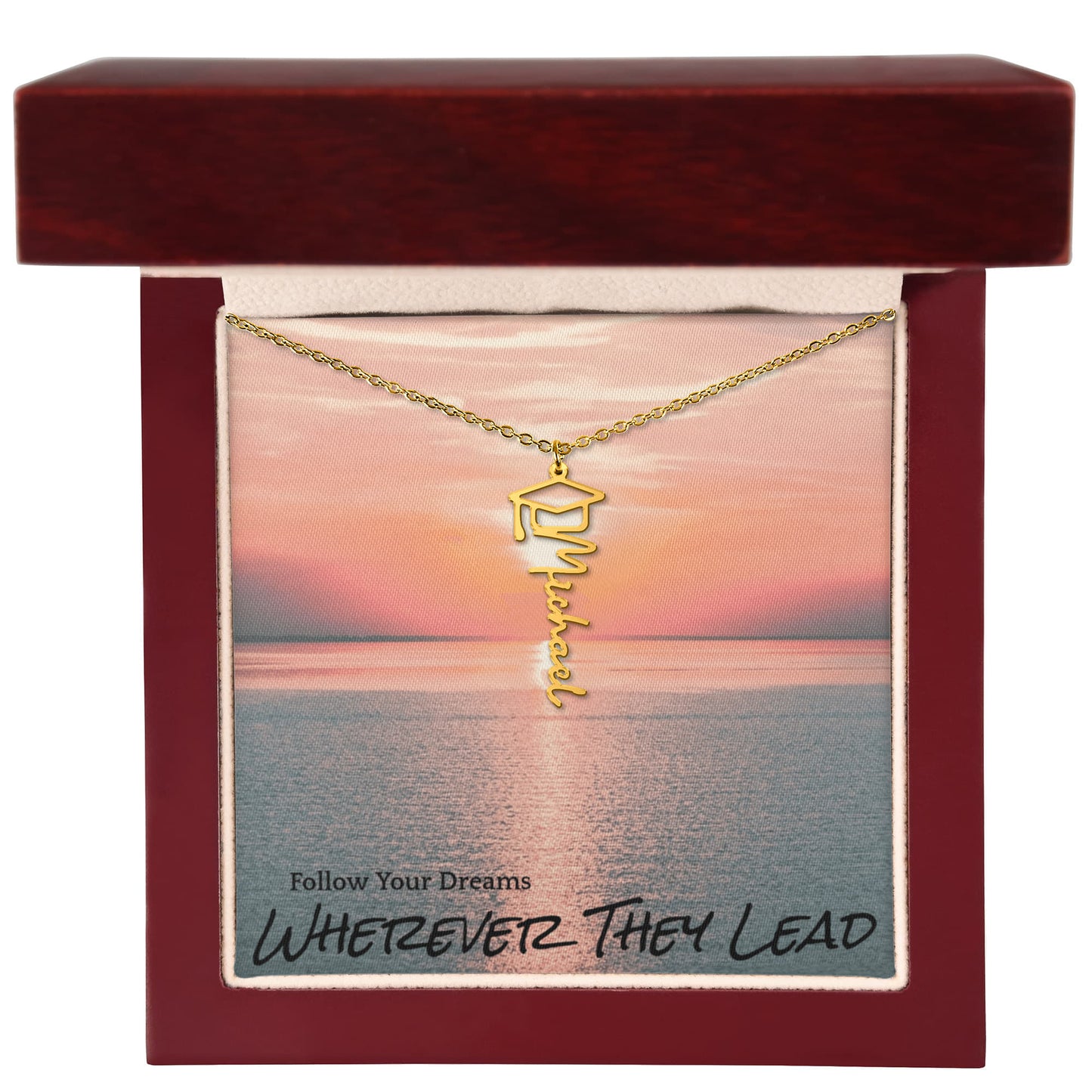 Follow Your Dreams Graduation Necklace