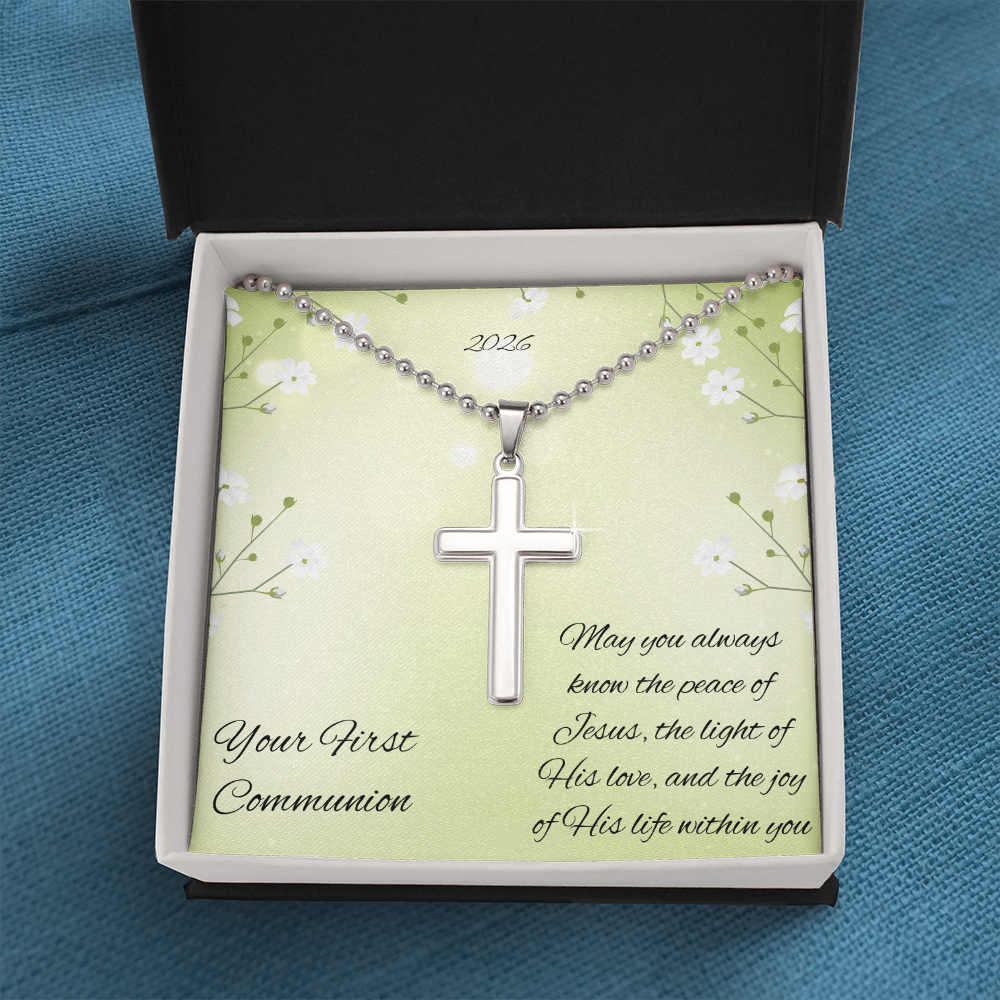 First Communion Cross Necklace