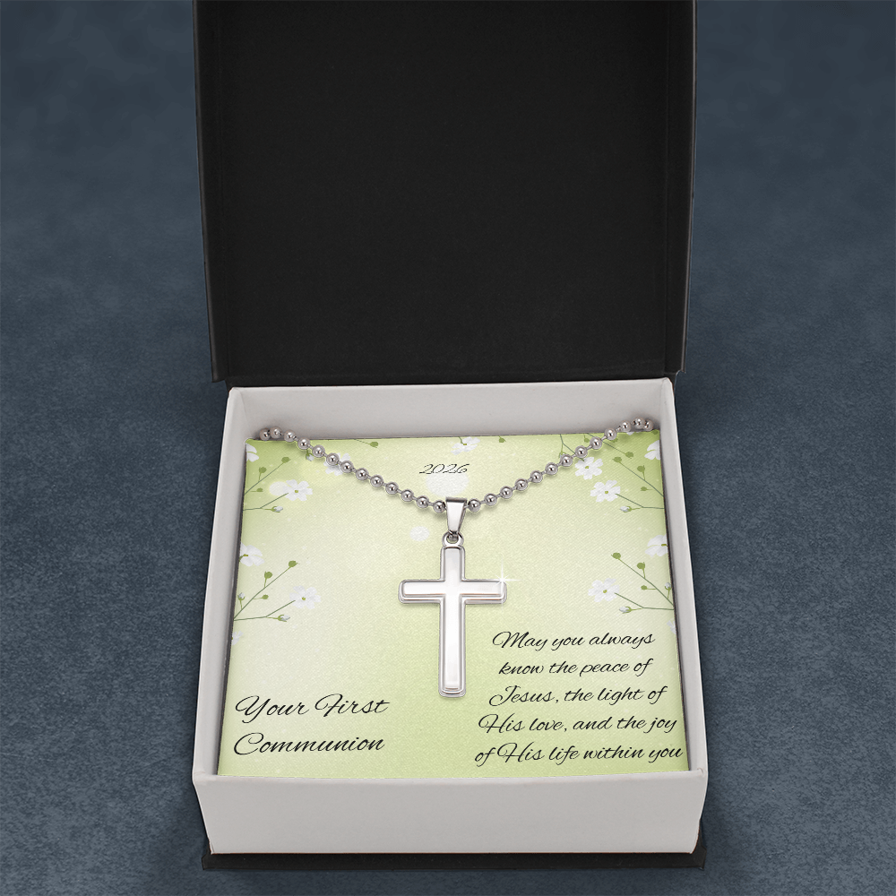 First Communion Cross Necklace