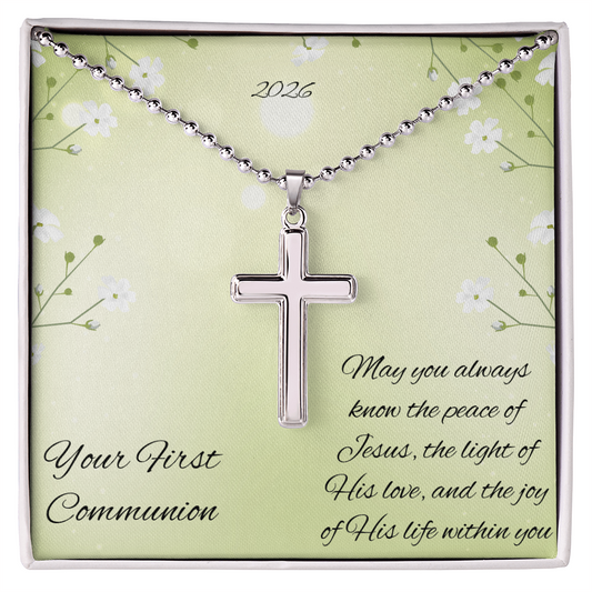 First Communion Cross Necklace