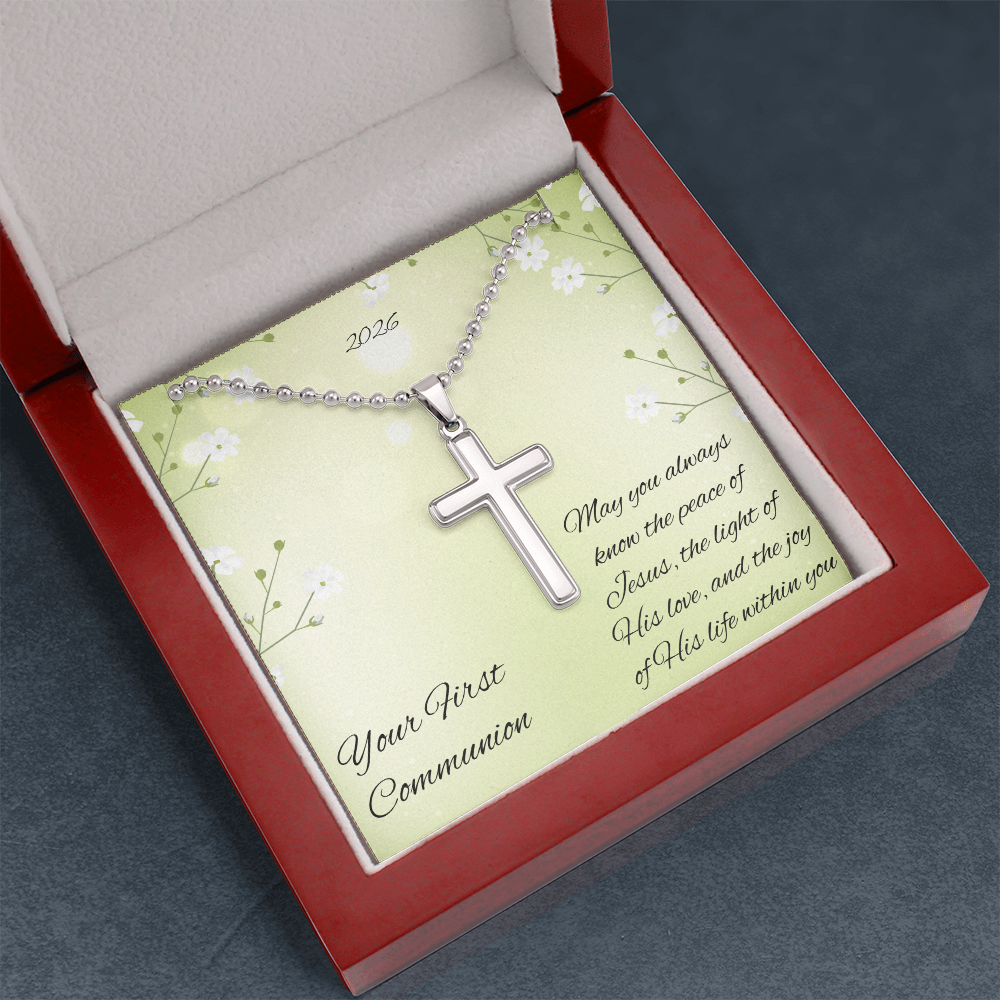 First Communion Cross Necklace