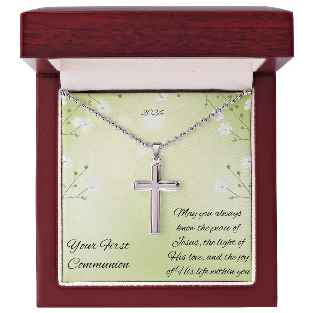 First Communion Cross Necklace