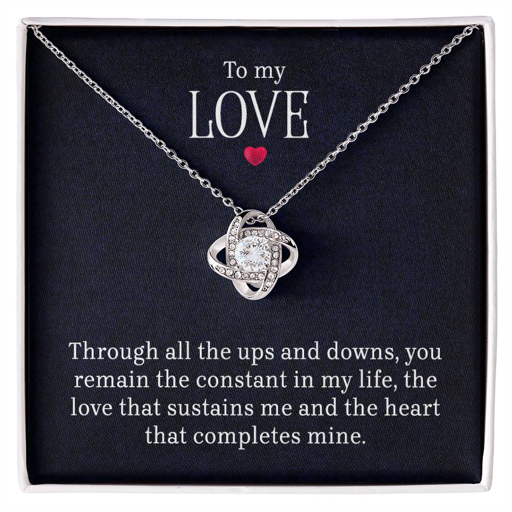 To My Love - LoveKnot Necklace
