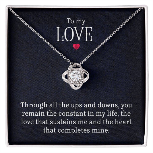 To My Love - LoveKnot Necklace