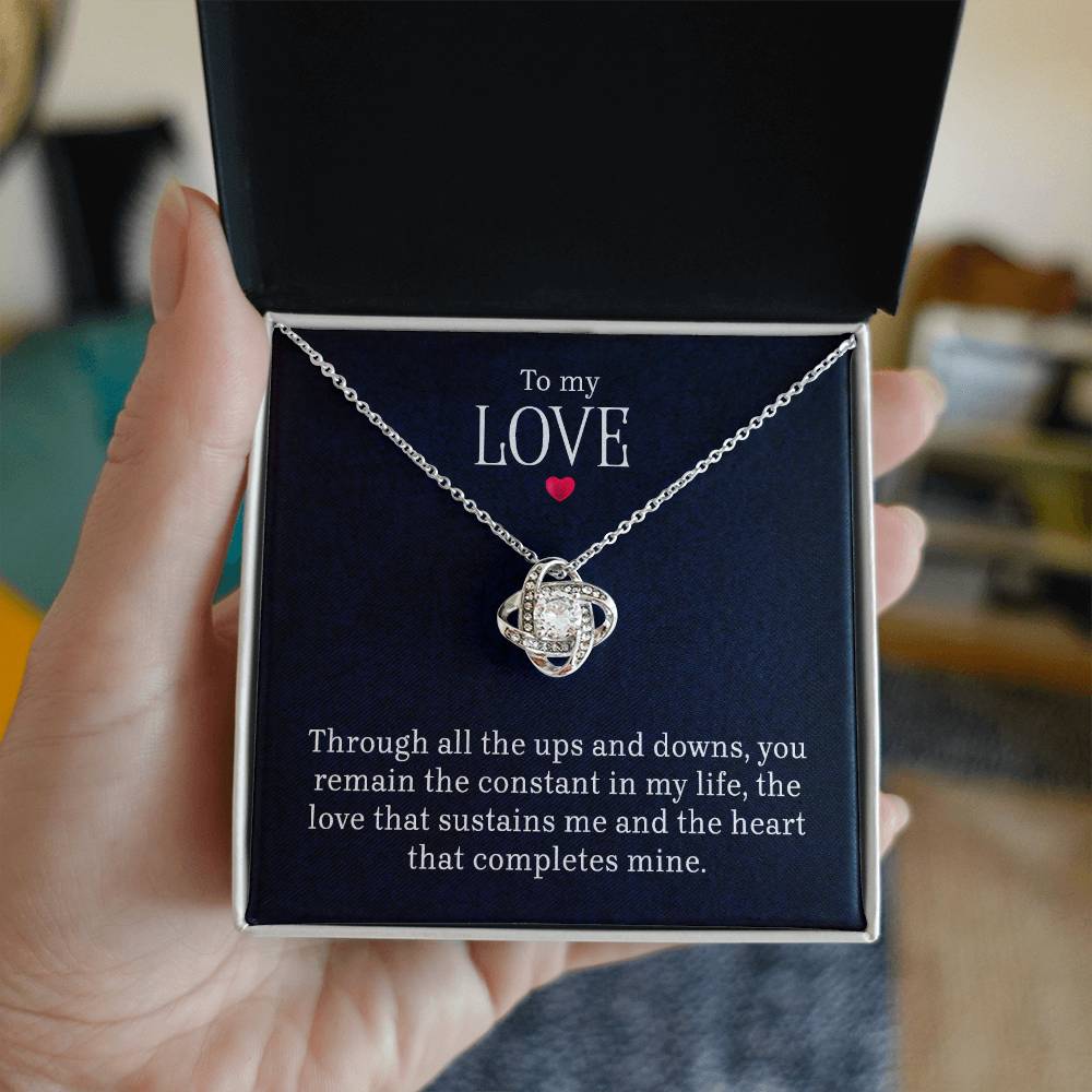 To My Love - LoveKnot Necklace
