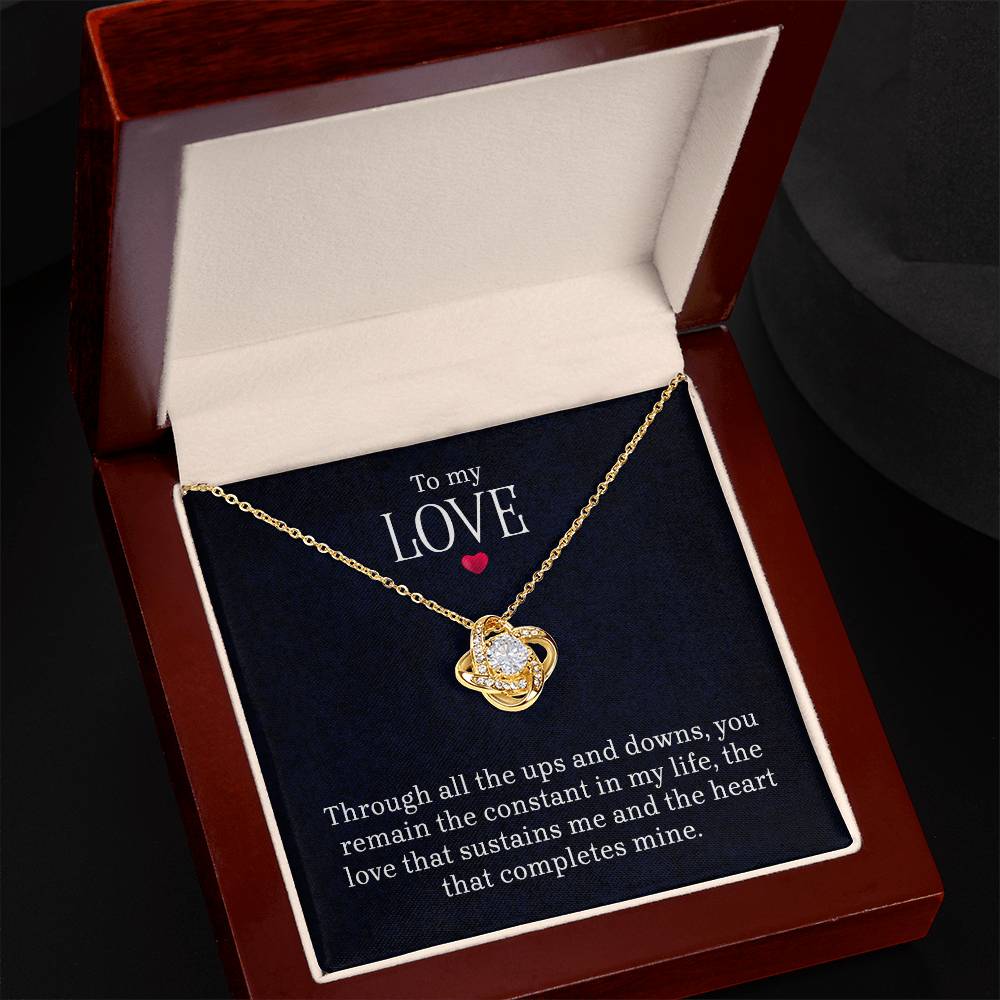 To My Love - LoveKnot Necklace