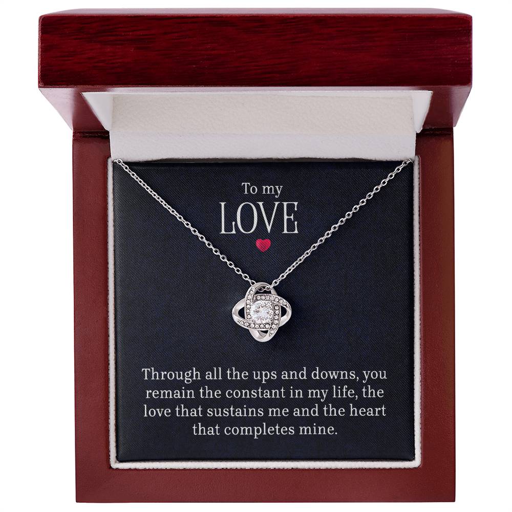 To My Love - LoveKnot Necklace