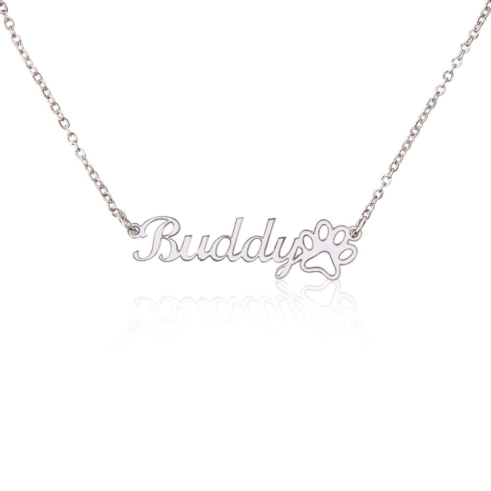 Paw Print Necklace - Pet Parent Keepsake