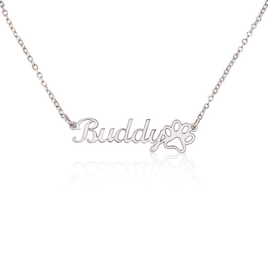 Paw Print Necklace - Pet Parent Keepsake