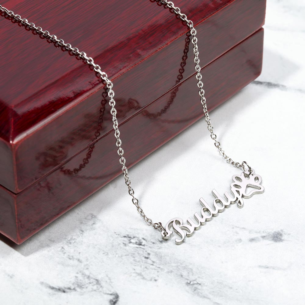 Paw Print Necklace - Pet Parent Keepsake