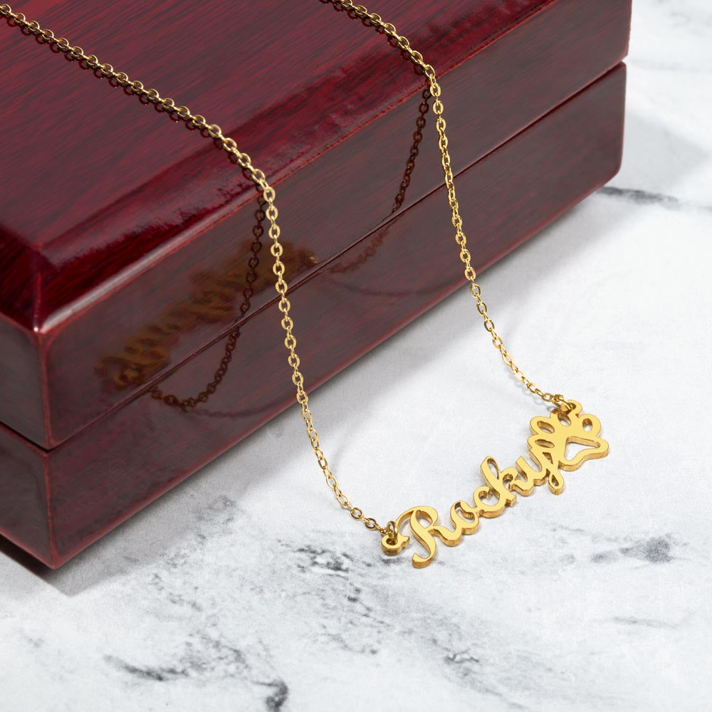 Paw Print Necklace - Pet Parent Keepsake