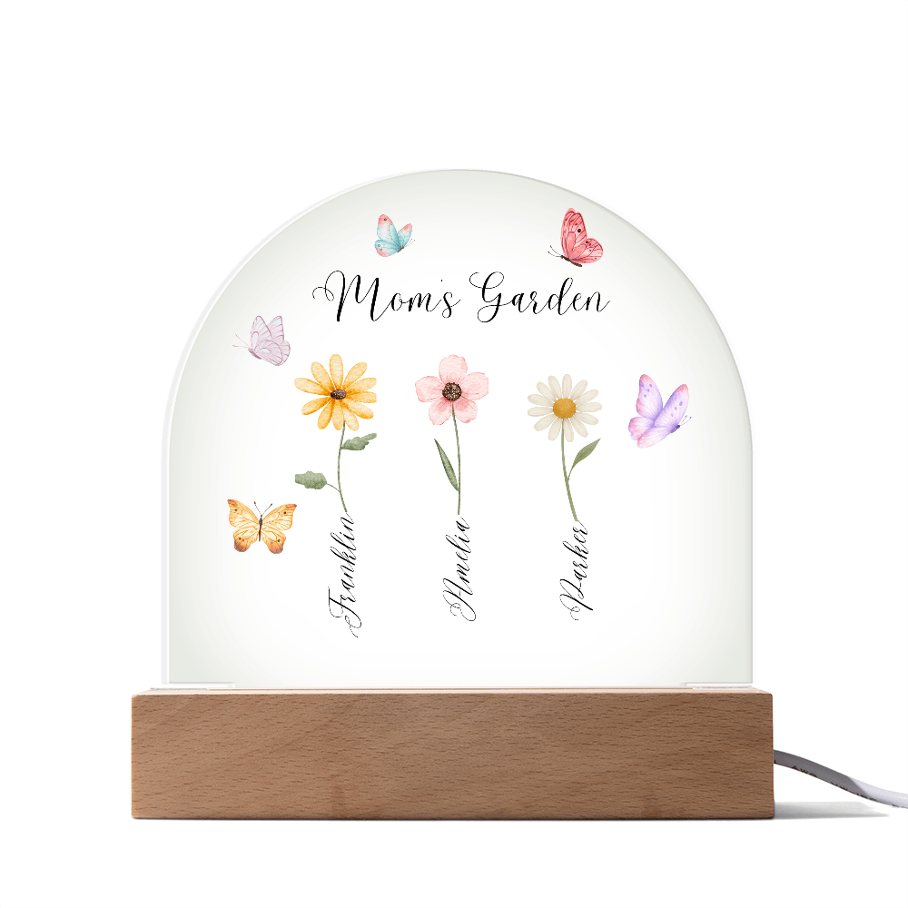Mom's Garden Acrylic Plaque