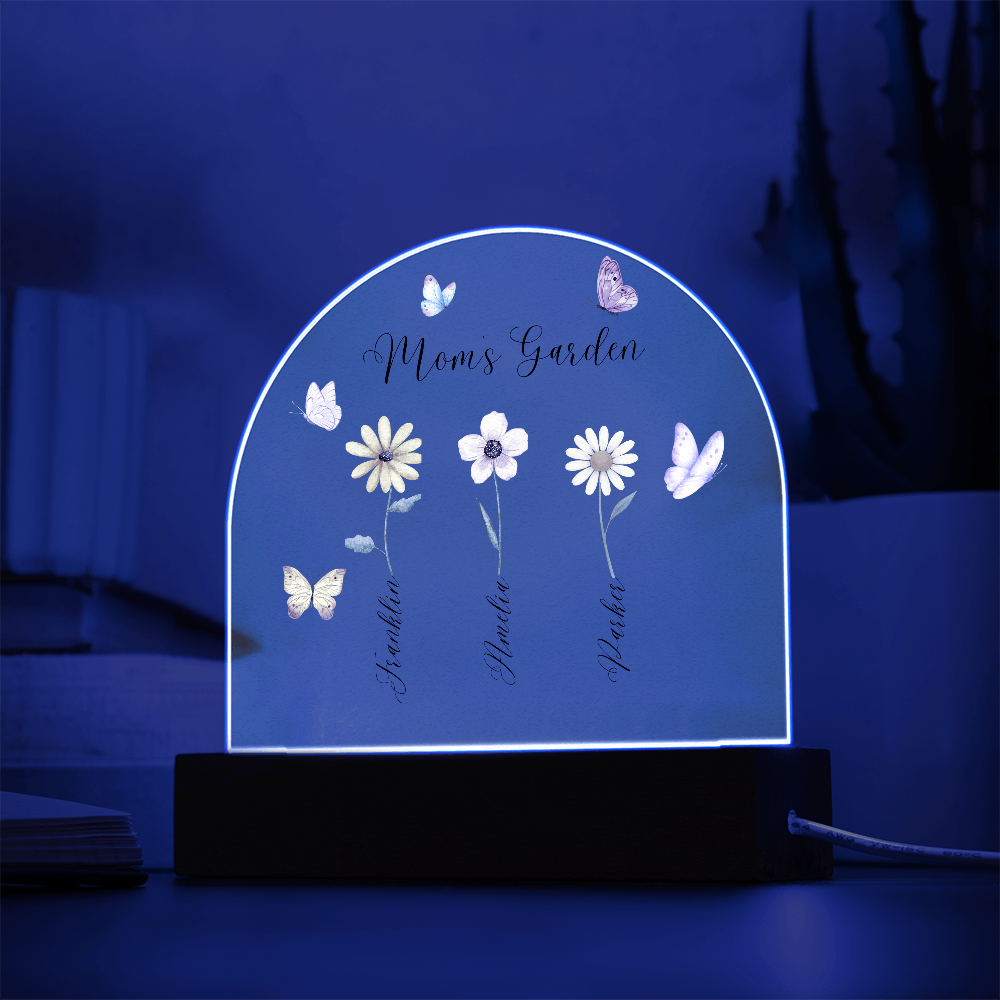 Mom's Garden Acrylic Plaque