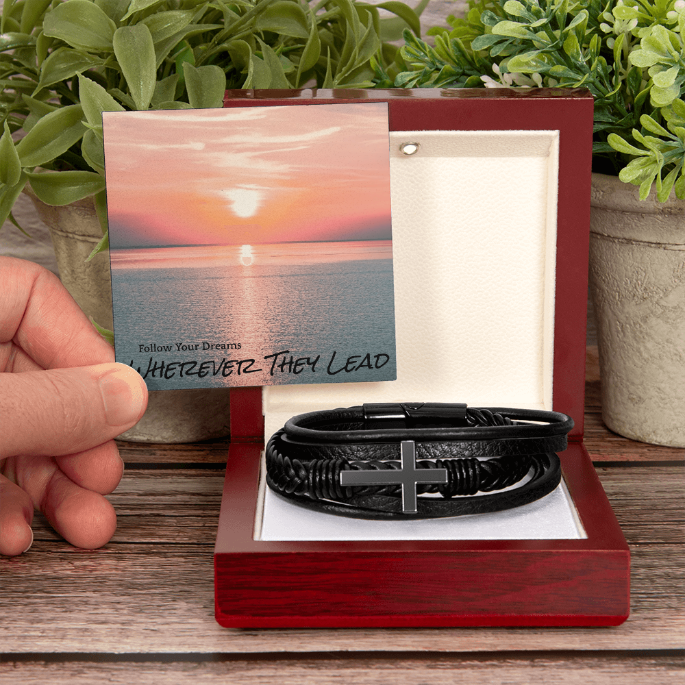 Follow Your Dreams Cross Bracelet