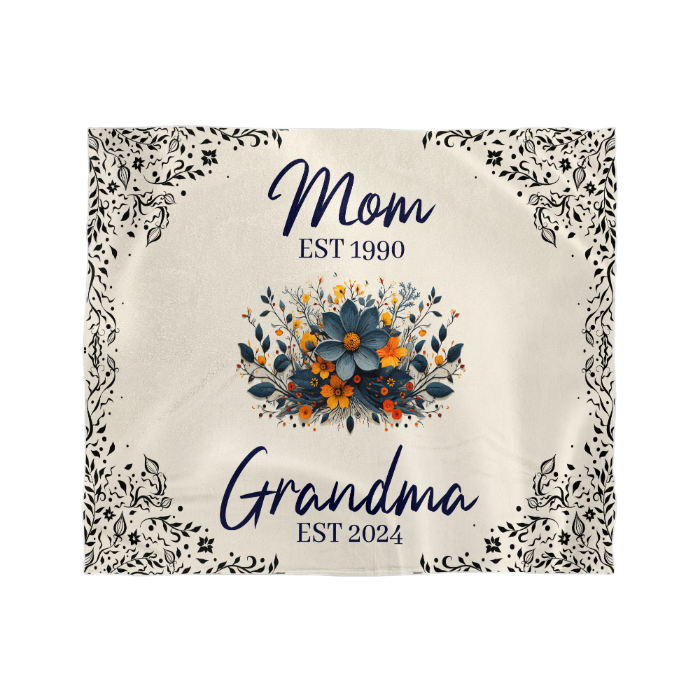 Promoted to Grandma Mink Touch Blanket