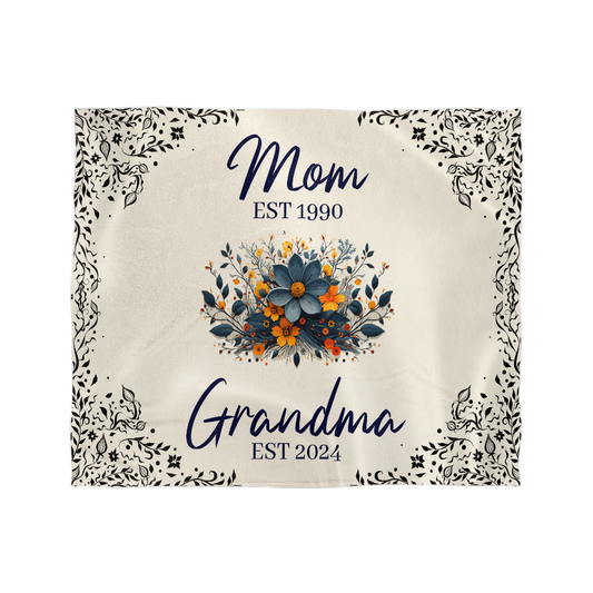 Promoted to Grandma Mink Touch Blanket