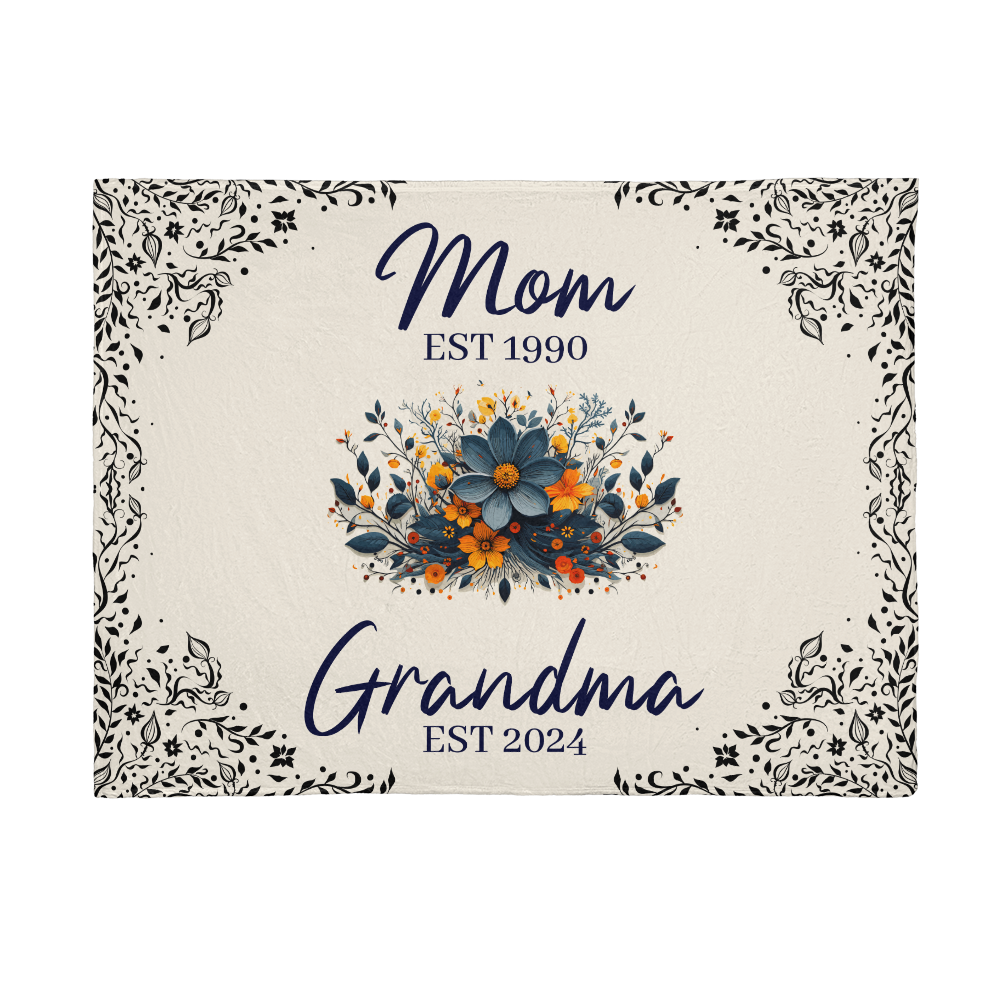 Promoted to Grandma Mink Touch Blanket