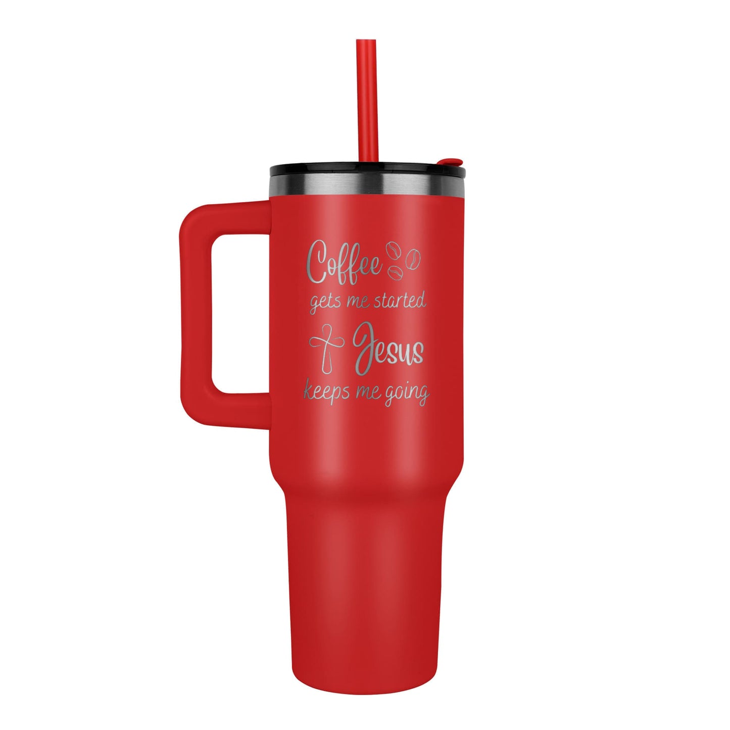 Coffee and Jesus Cross Tumbler