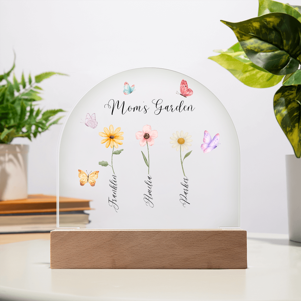 Mom's Garden Acrylic Plaque