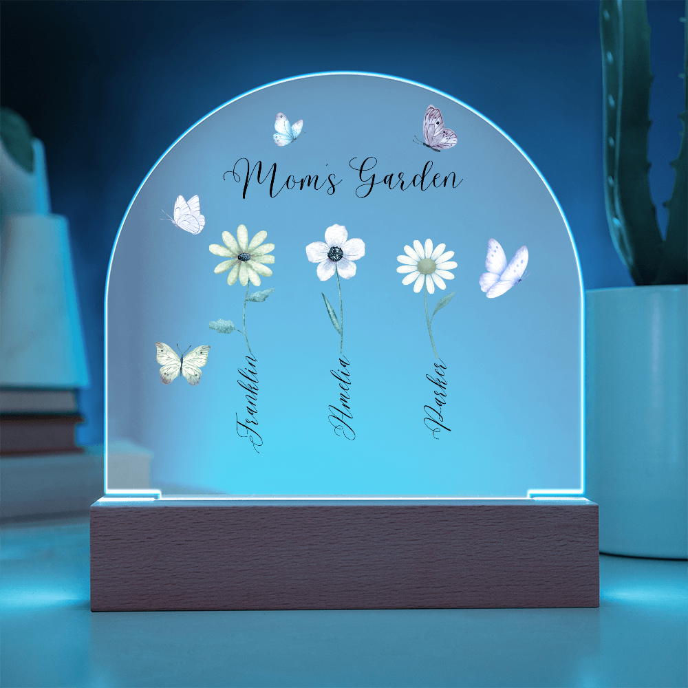 Mom's Garden Acrylic Plaque