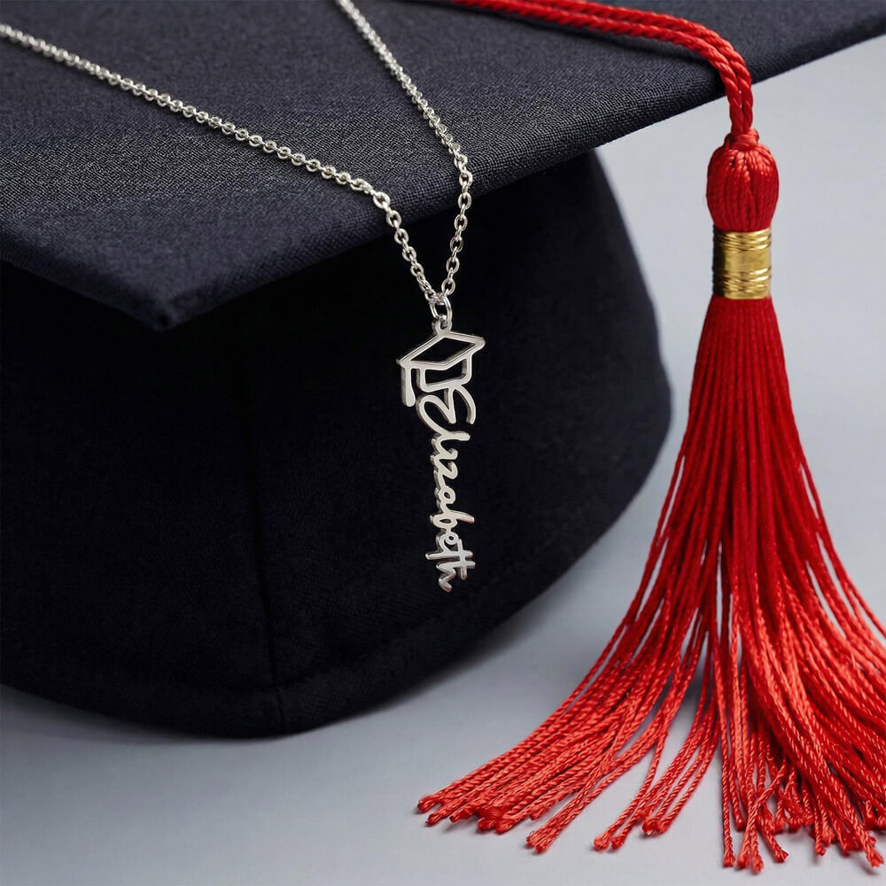 Grad Necklace Custom Name