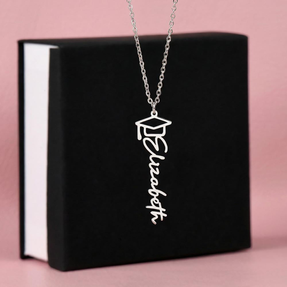 Grad Necklace Custom Name
