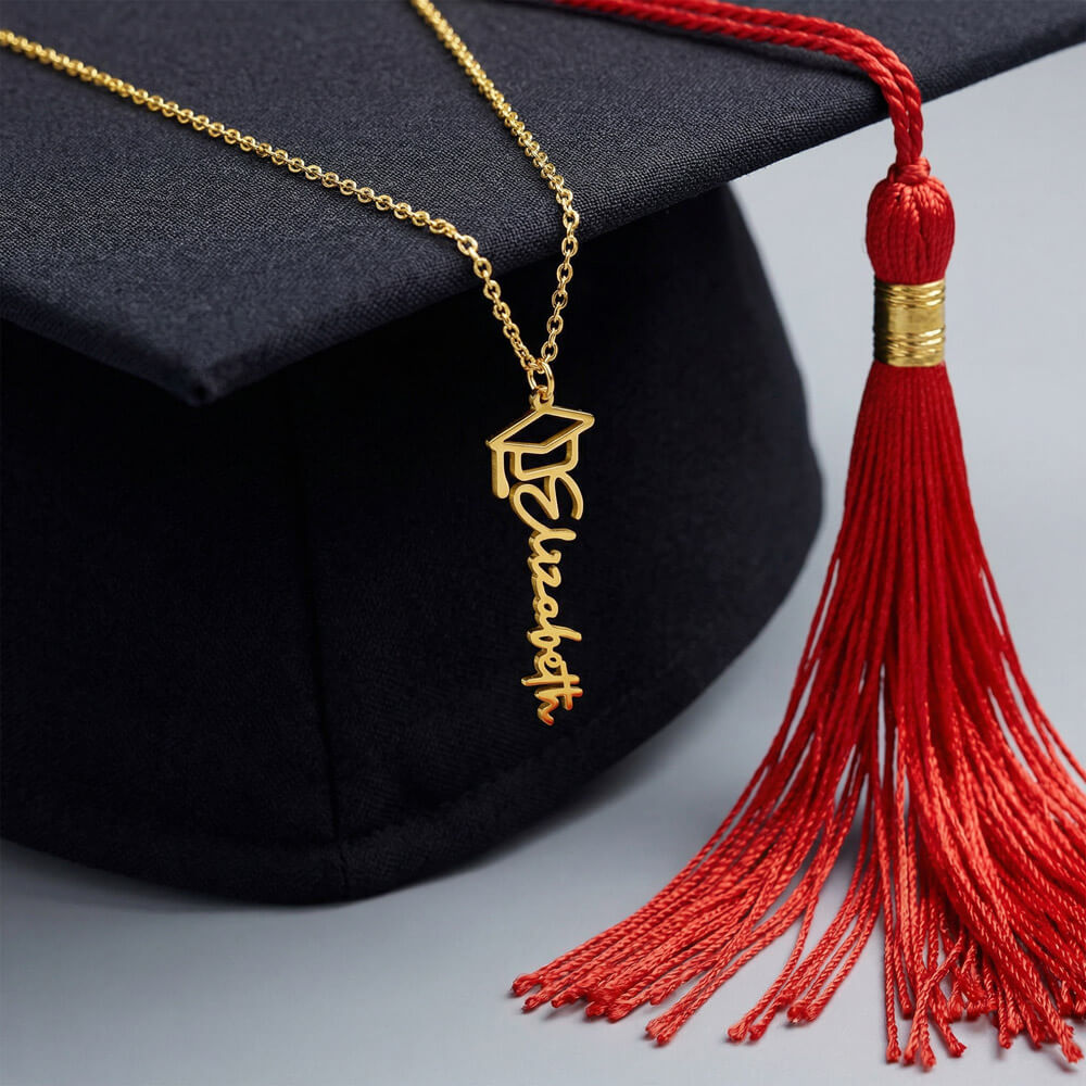 Grad Necklace Custom Name