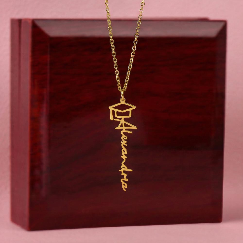 Grad Necklace Custom Name