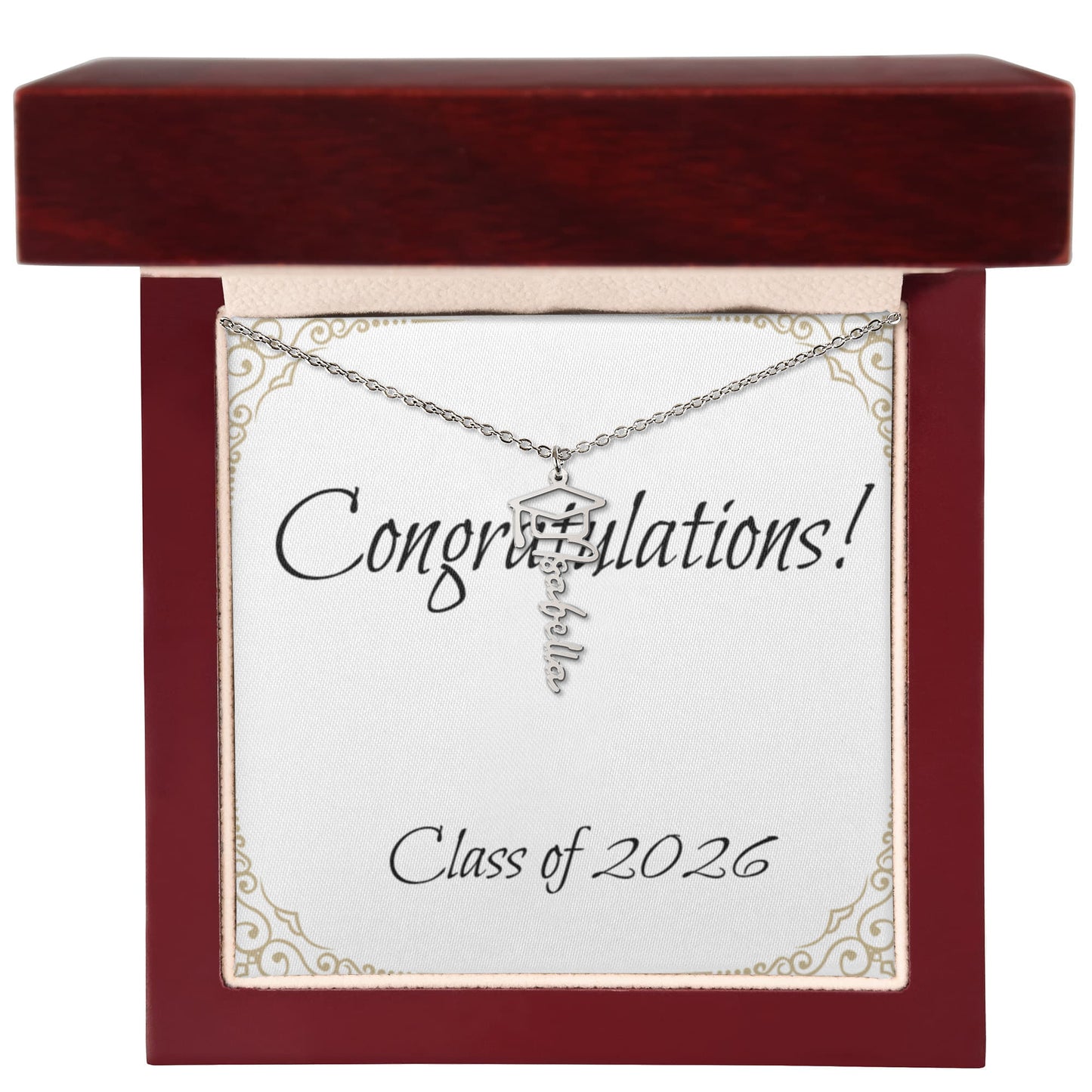 Graduation Name Necklace