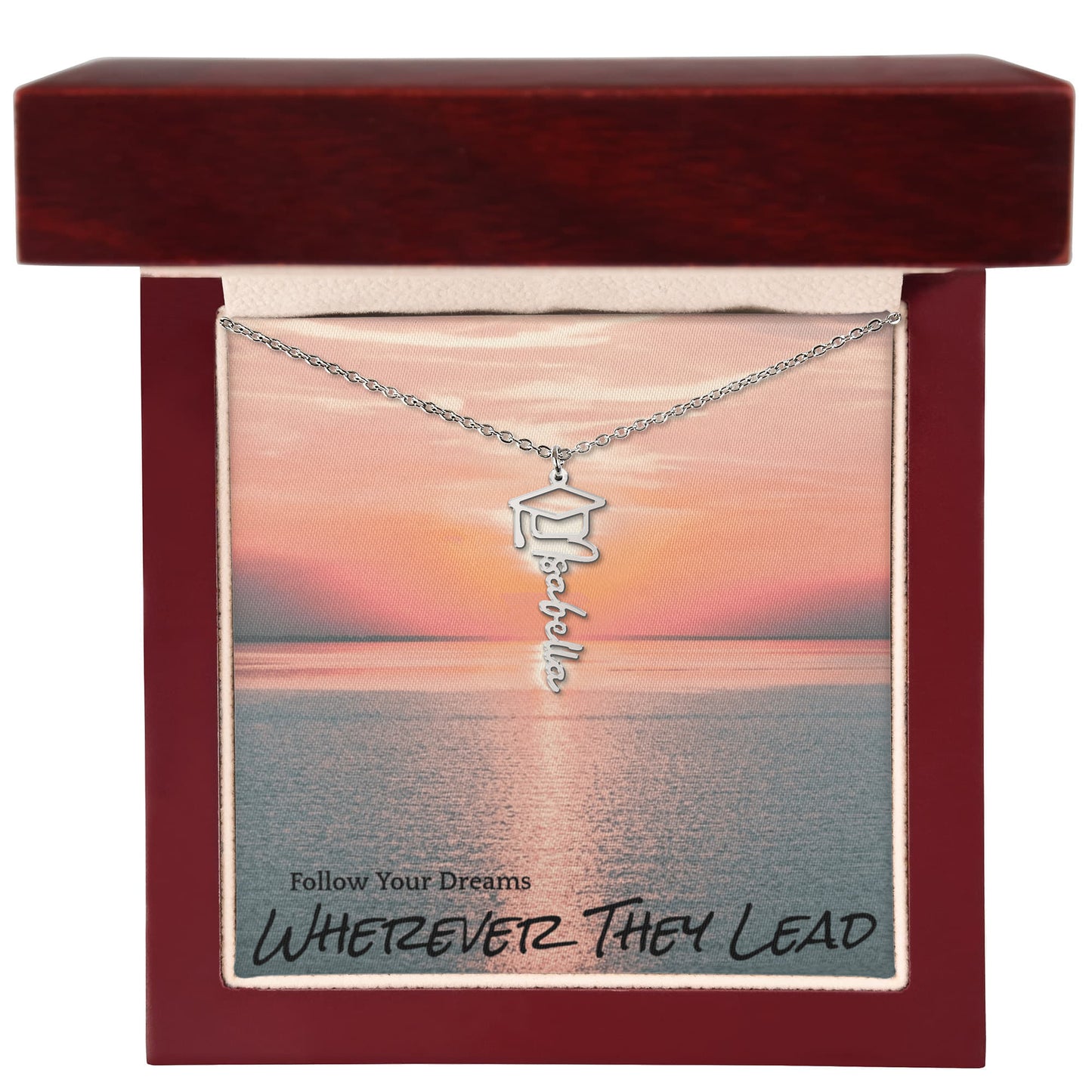Follow Your Dreams Graduation Necklace