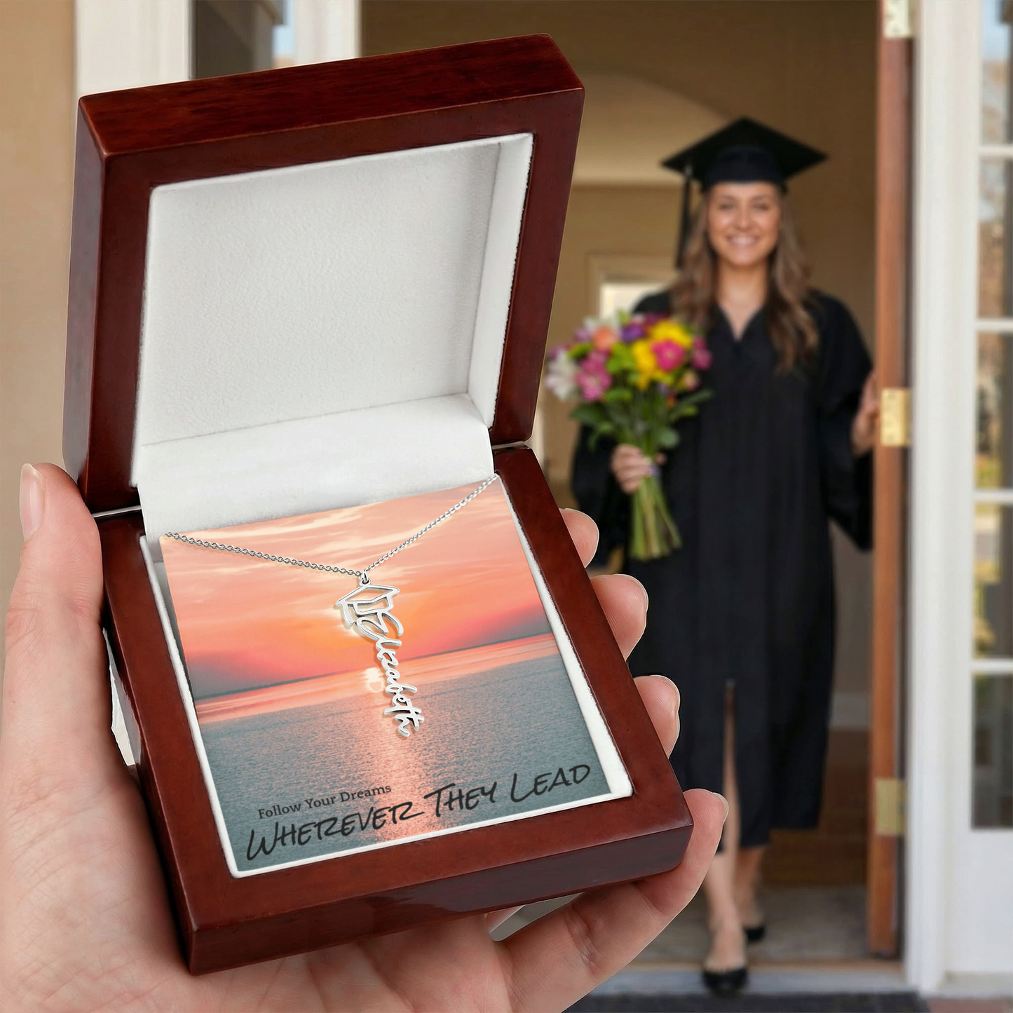 Follow Your Dreams Graduation Necklace