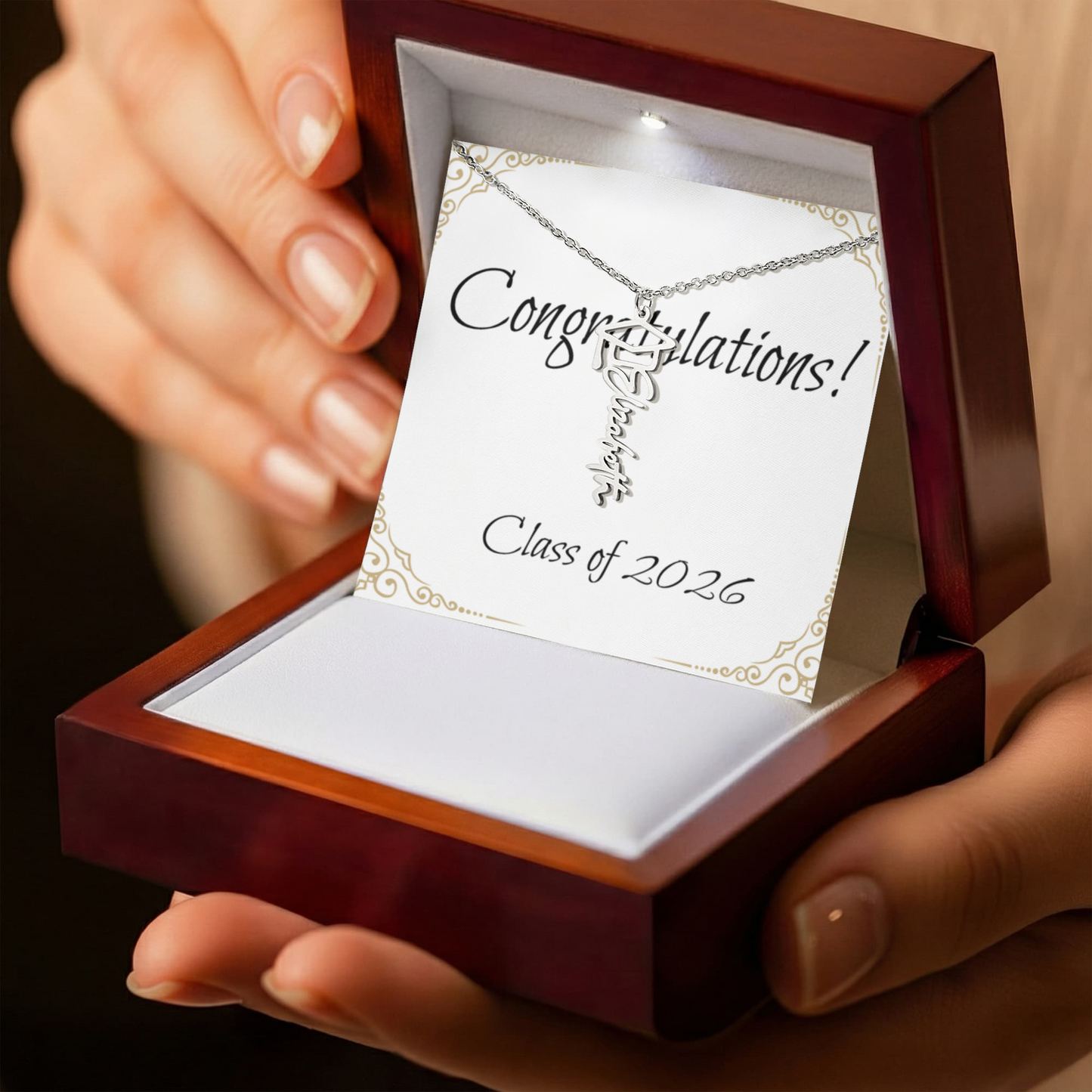 Graduation Name Necklace