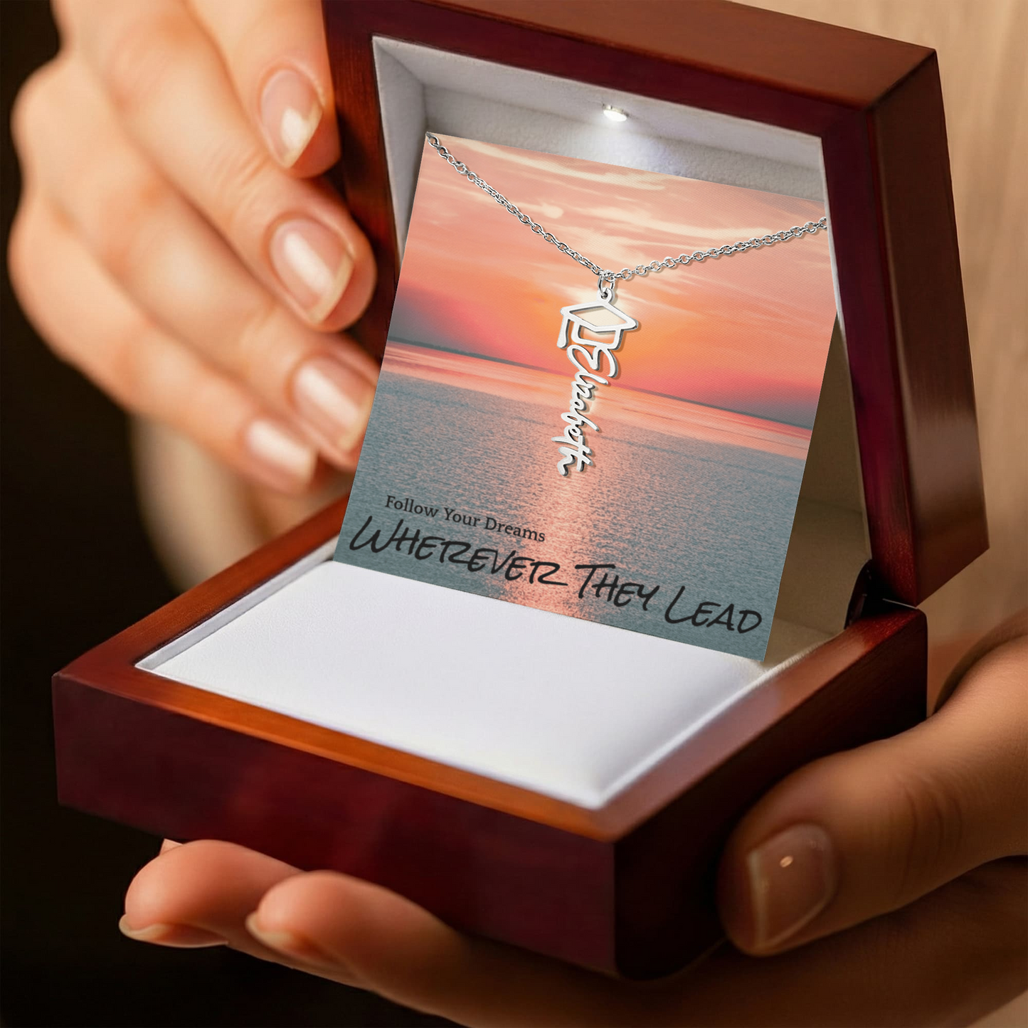 Follow Your Dreams Graduation Necklace