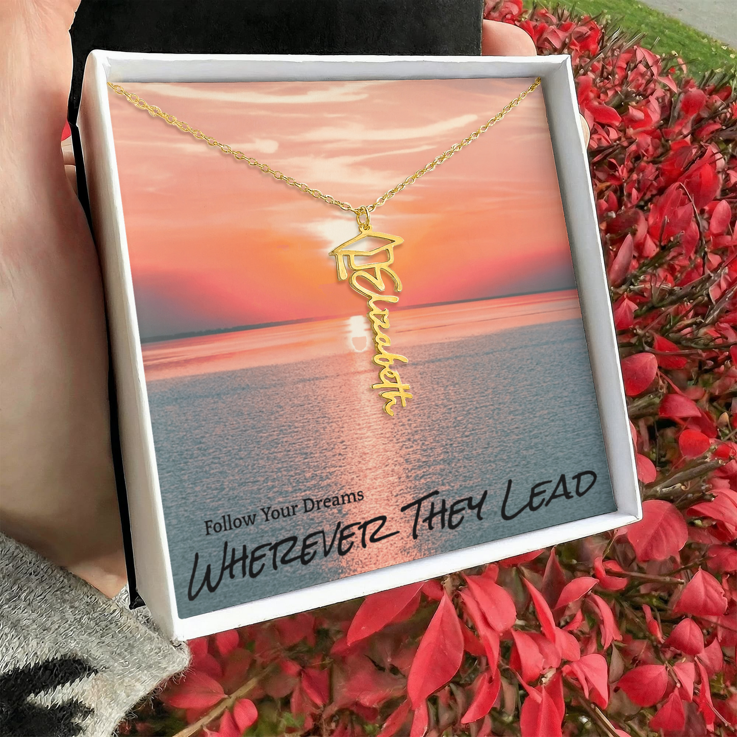 Follow Your Dreams Graduation Necklace