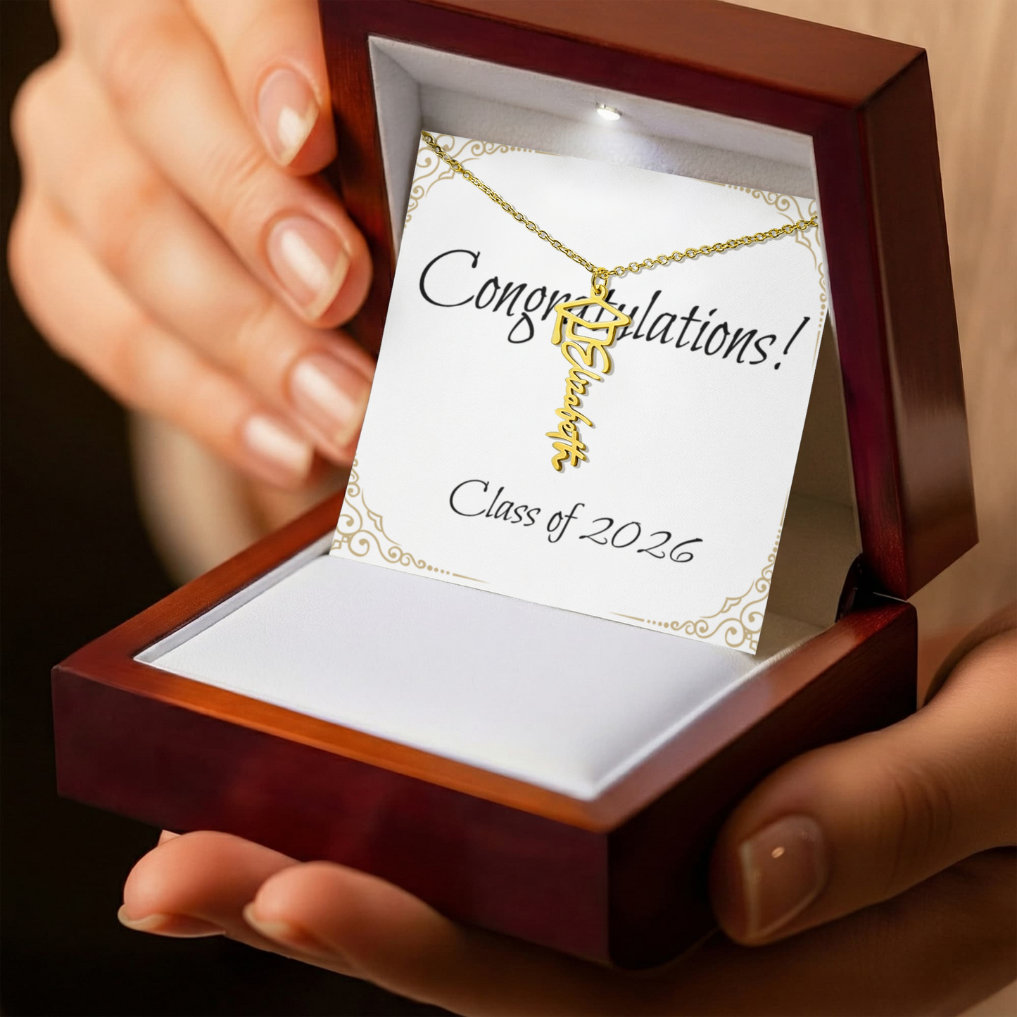 Graduation Name Necklace
